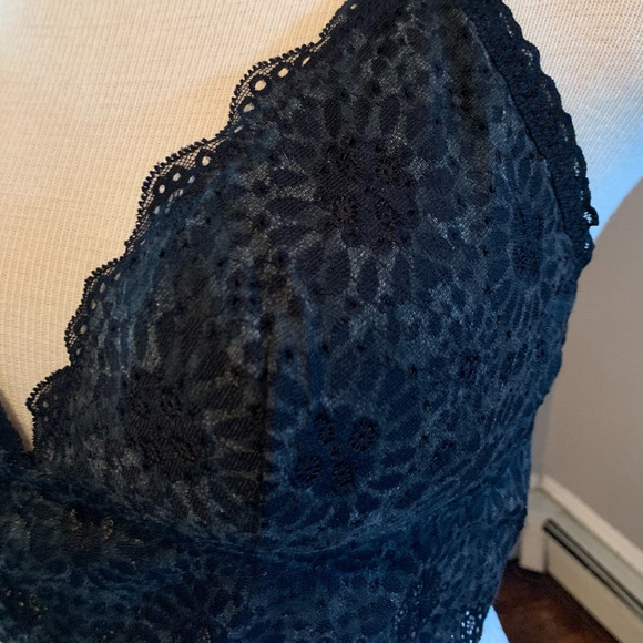 Aerie Black Longline Bralette - Size L - Picture 3 of 5